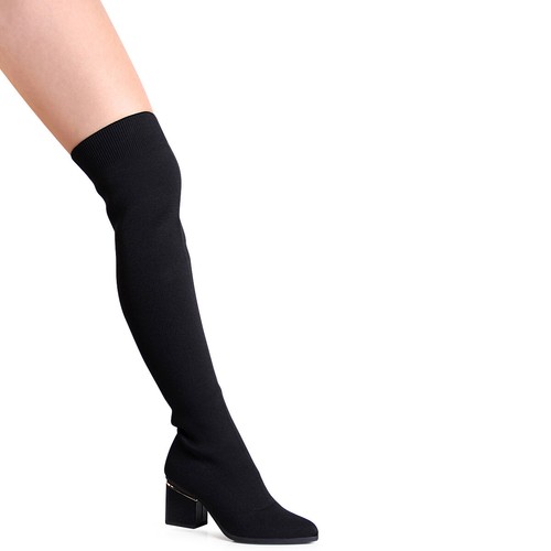 Damen overknee stiefel stretch - damen,
