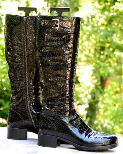 Langschaft stiefel krokoleder - stiefel,